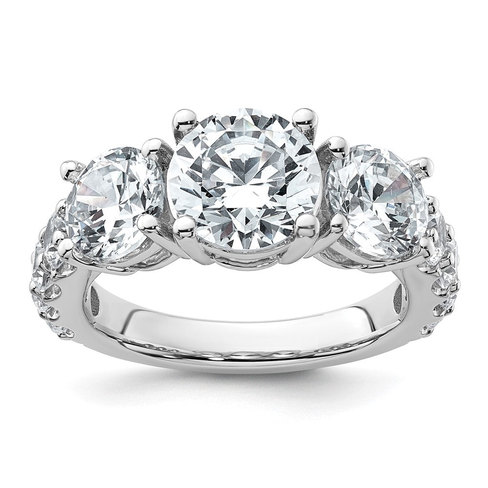 True Origin Lab Grown Diamond VS+ F+ Complete Round Three Stone Ring