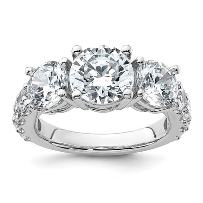 True Origin Lab Grown Diamond VS+ F+ Complete Round Three Stone Ring