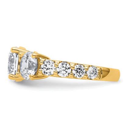 True Origin Lab Grown Diamond VS+ F+ Complete Round Three Stone Ring