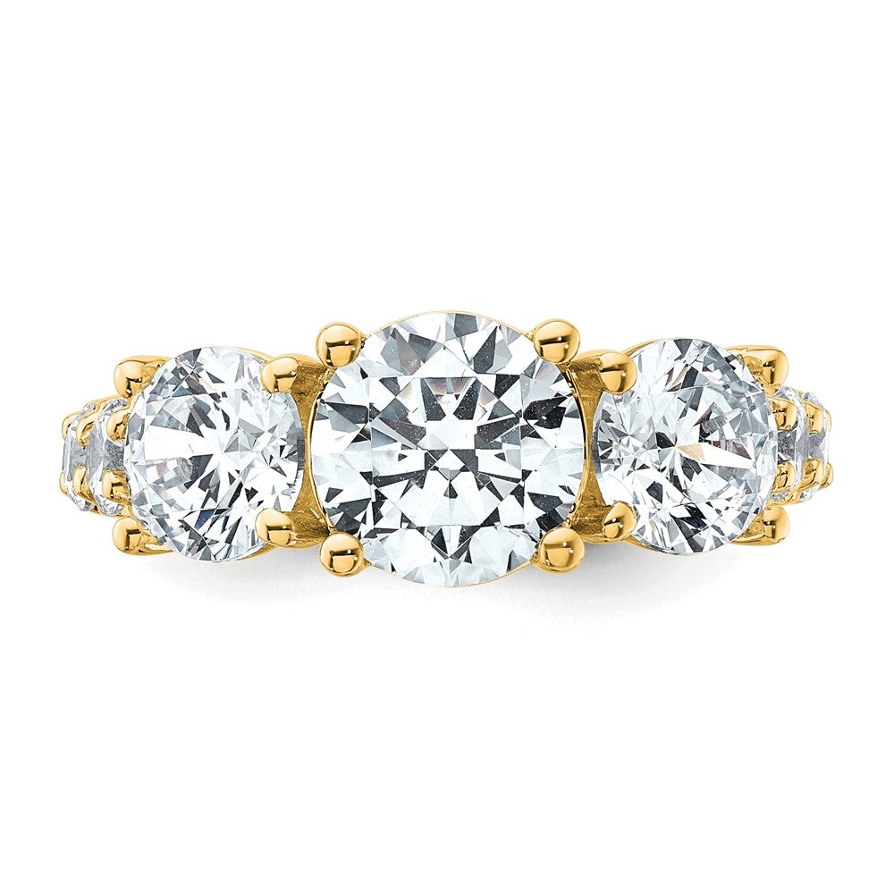 True Origin Lab Grown Diamond VS+ F+ Complete Round Three Stone Ring