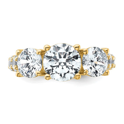 True Origin Lab Grown Diamond VS+ F+ Complete Round Three Stone Ring