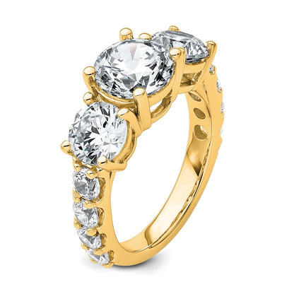 True Origin Lab Grown Diamond VS+ F+ Complete Round Three Stone Ring