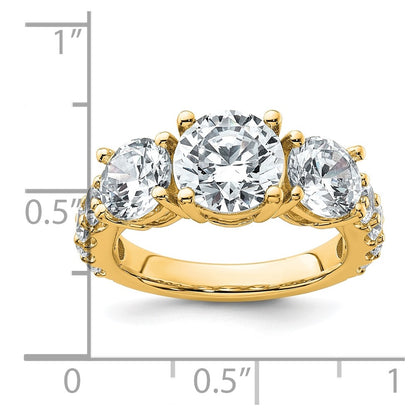 True Origin Lab Grown Diamond VS+ F+ Complete Round Three Stone Ring