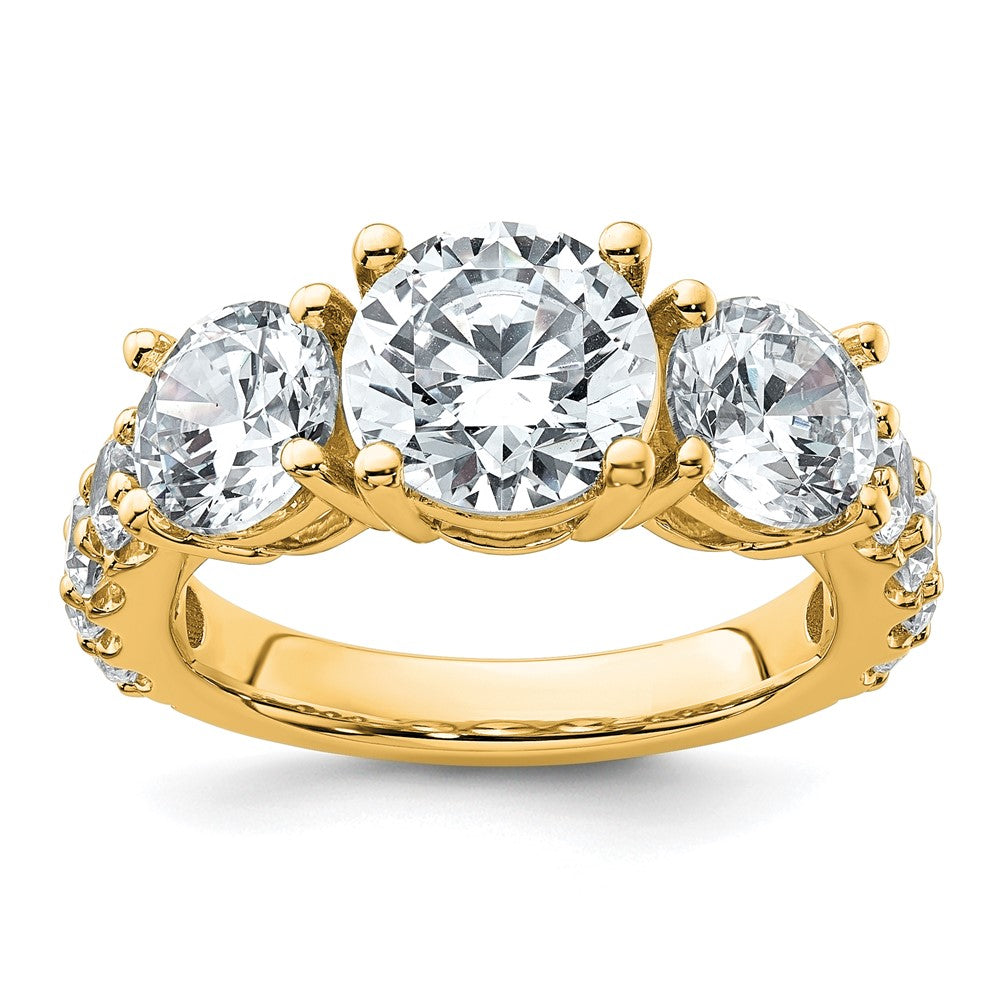 True Origin Lab Grown Diamond VS+ F+ Complete Round Three Stone Ring