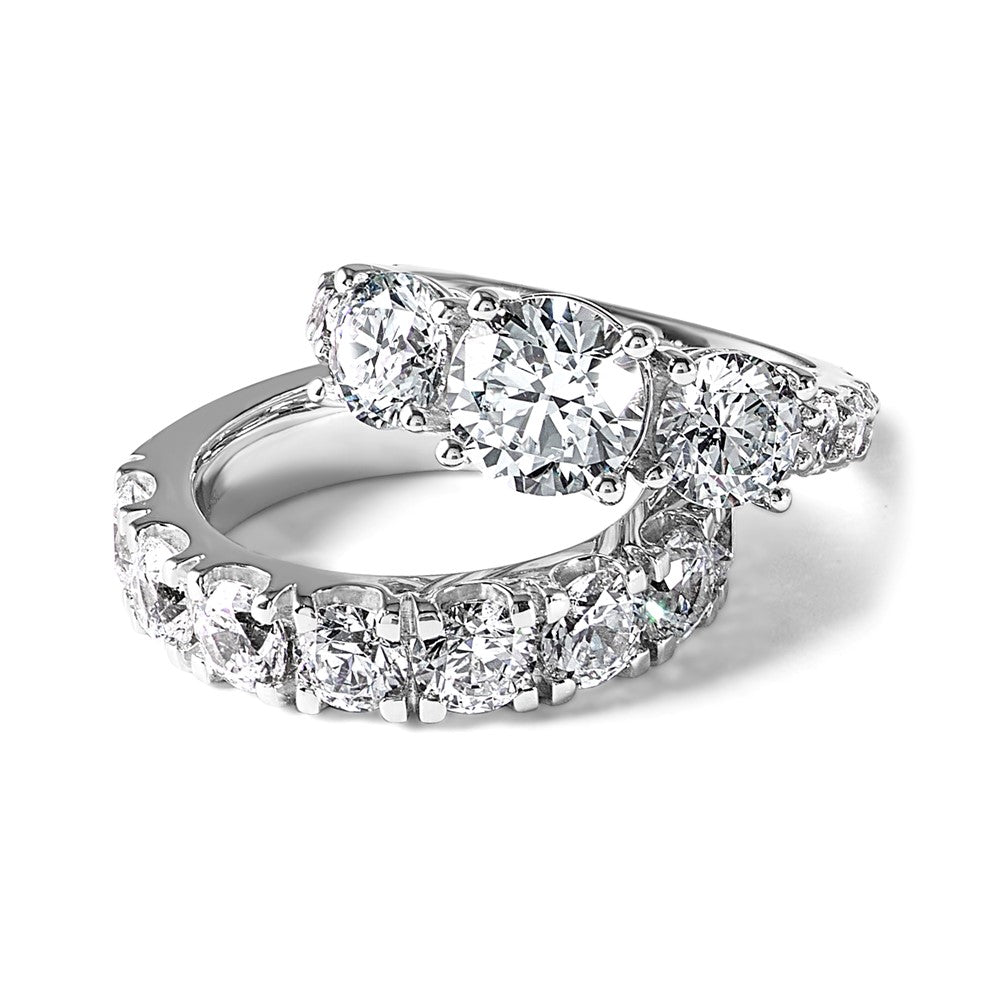 True Origin Lab Grown Diamond VS+ F+ Complete Round Eleven Stone Ring