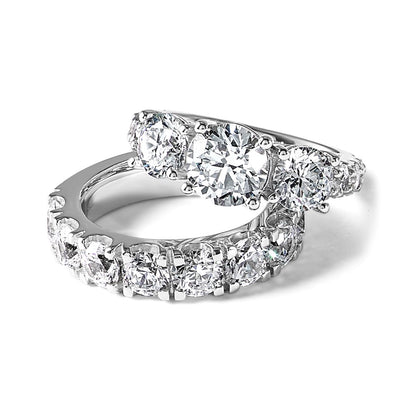 True Origin Lab Grown Diamond VS+ F+ Complete Round Eleven Stone Ring