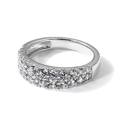 True Origin Lab Grown Diamond VS+ F+ Double Row Complete Band