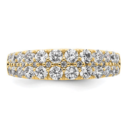 True Origin Lab Grown Diamond VS+ F+ Double Row Complete Band