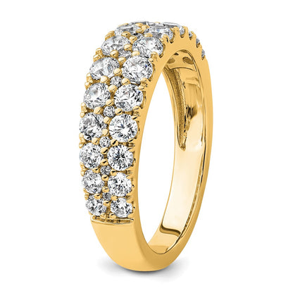 True Origin Lab Grown Diamond VS+ F+ Double Row Complete Band