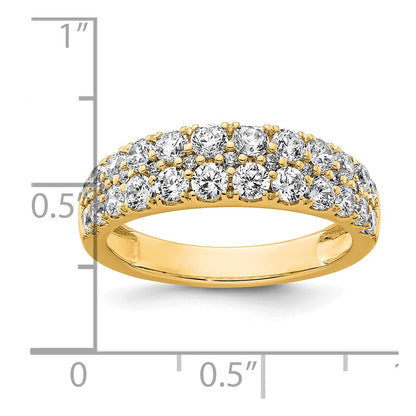 True Origin Lab Grown Diamond VS+ F+ Double Row Complete Band