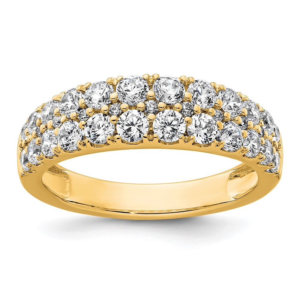 True Origin Lab Grown Diamond VS+ F+ Double Row Complete Band