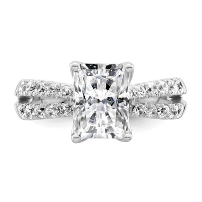 True Origin Lab Grown Diamond VS+ F+ Complete Radiant Engagement Ring