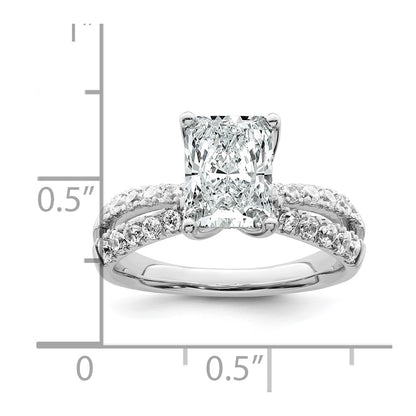 True Origin Lab Grown Diamond VS+ F+ Complete Radiant Engagement Ring