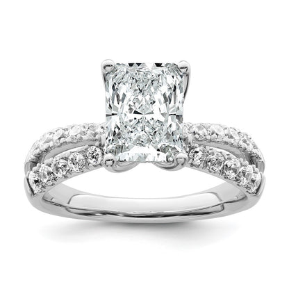 True Origin Lab Grown Diamond VS+ F+ Complete Radiant Engagement Ring