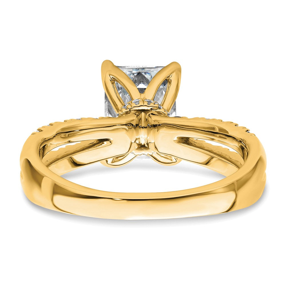 True Origin Lab Grown Diamond VS+ F+ Complete Radiant Engagement Ring