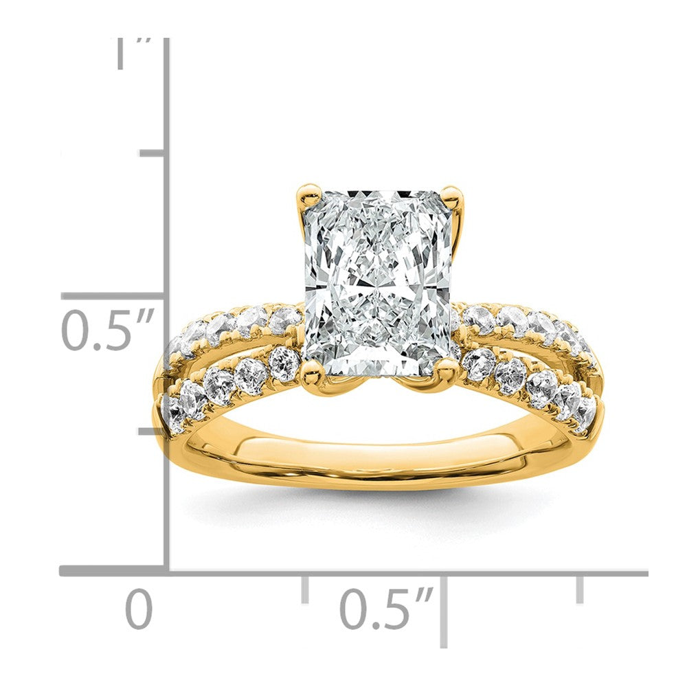 True Origin Lab Grown Diamond VS+ F+ Complete Radiant Engagement Ring