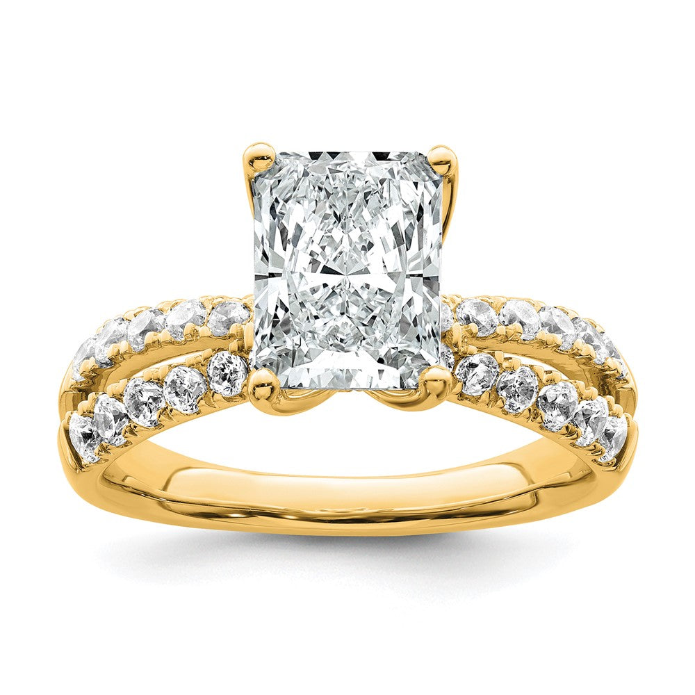 True Origin Lab Grown Diamond VS+ F+ Complete Radiant Engagement Ring