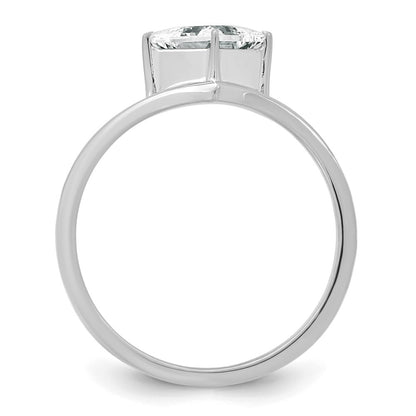True Origin Lab Grown Diamond VS+ F+ Princess Solitaire Complete Ring