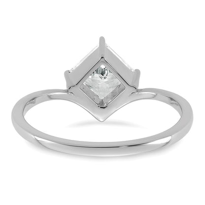 True Origin Lab Grown Diamond VS+ F+ Princess Solitaire Complete Ring