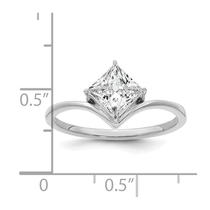 True Origin Lab Grown Diamond VS+ F+ Princess Solitaire Complete Ring