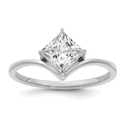 True Origin Lab Grown Diamond VS+ F+ Princess Solitaire Complete Ring