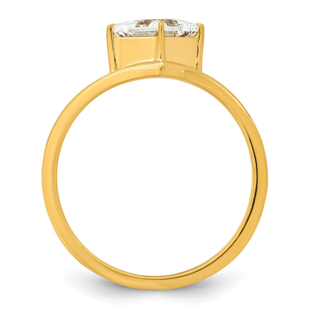 True Origin Lab Grown Diamond VS+ F+ Princess Solitaire Complete Ring