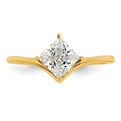 True Origin Lab Grown Diamond VS+ F+ Princess Solitaire Complete Ring