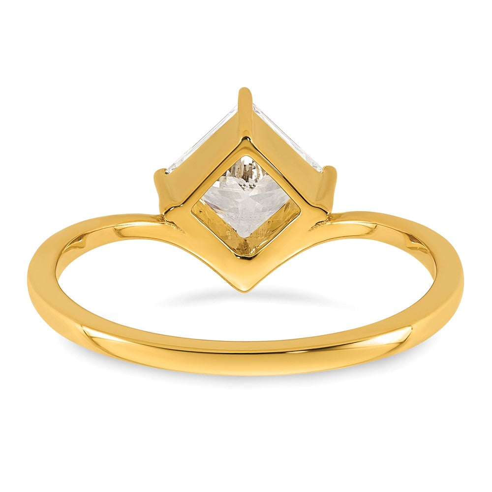 True Origin Lab Grown Diamond VS+ F+ Princess Solitaire Complete Ring