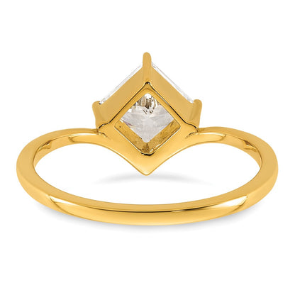True Origin Lab Grown Diamond VS+ F+ Princess Solitaire Complete Ring
