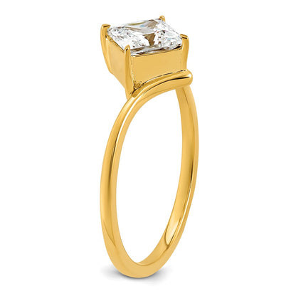 True Origin Lab Grown Diamond VS+ F+ Princess Solitaire Complete Ring