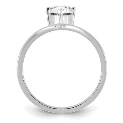 True Origin Lab Grown Diamond VS+ F+ Pear Solitaire Complete Ring