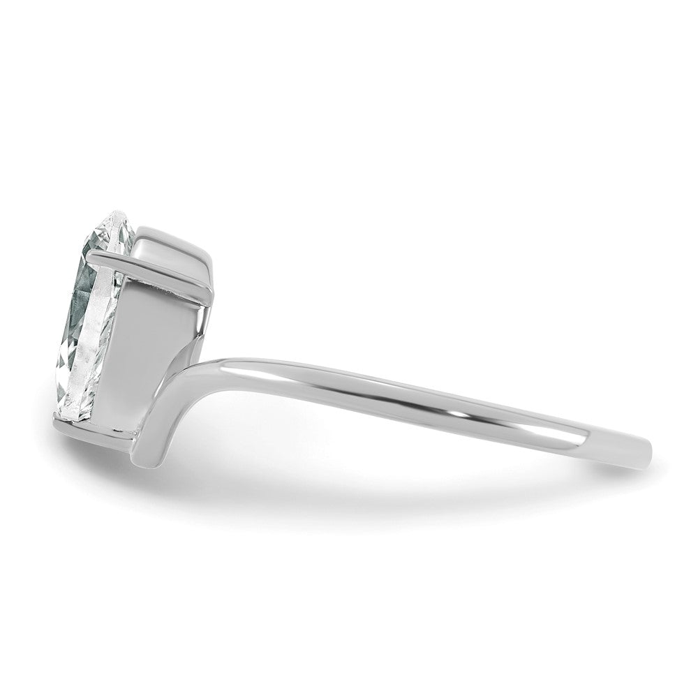 True Origin Lab Grown Diamond VS+ F+ Pear Solitaire Complete Ring