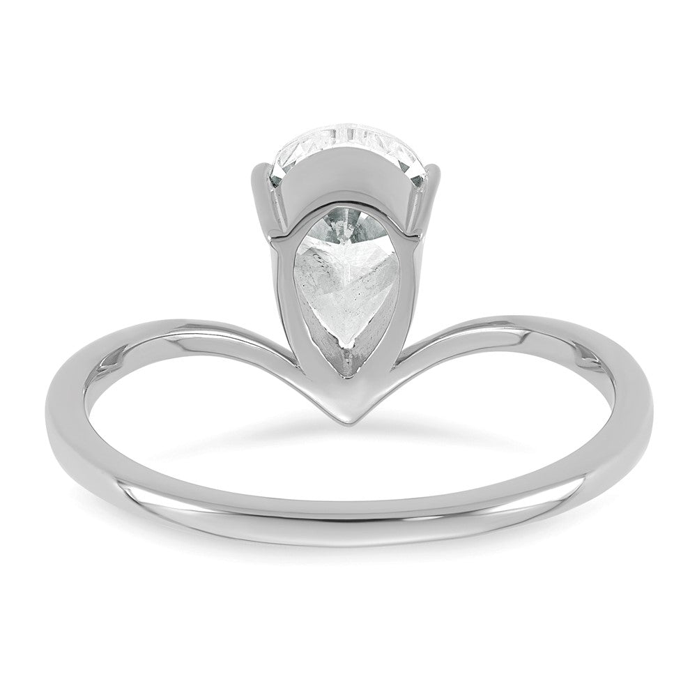 True Origin Lab Grown Diamond VS+ F+ Pear Solitaire Complete Ring
