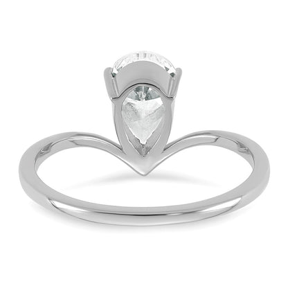 True Origin Lab Grown Diamond VS+ F+ Pear Solitaire Complete Ring
