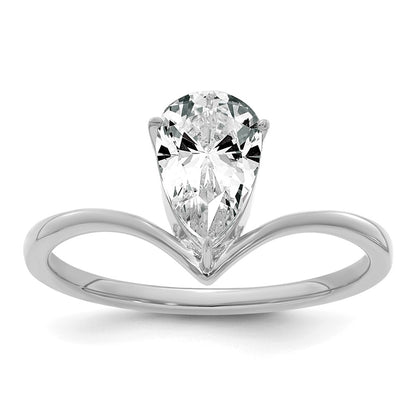 True Origin Lab Grown Diamond VS+ F+ Pear Solitaire Complete Ring