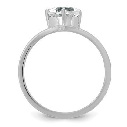 True Origin Lab Grown Diamond VS+ F+ Heart Solitaire Complete Ring