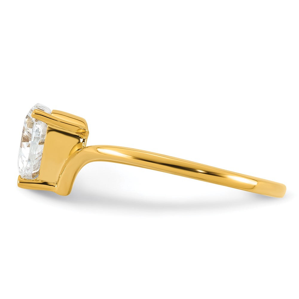 True Origin Lab Grown Diamond VS+ F+ Heart Solitaire Complete Ring