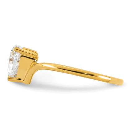 True Origin Lab Grown Diamond VS+ F+ Heart Solitaire Complete Ring