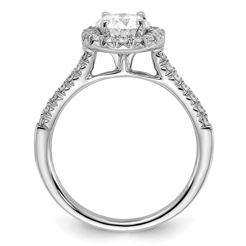 True Origin Lab Grown Diamond VS+ F+ Semi-Mount Round Halo Engagement Ring