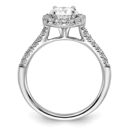 True Origin Lab Grown Diamond VS+ F+ Semi-Mount Round Halo Engagement Ring