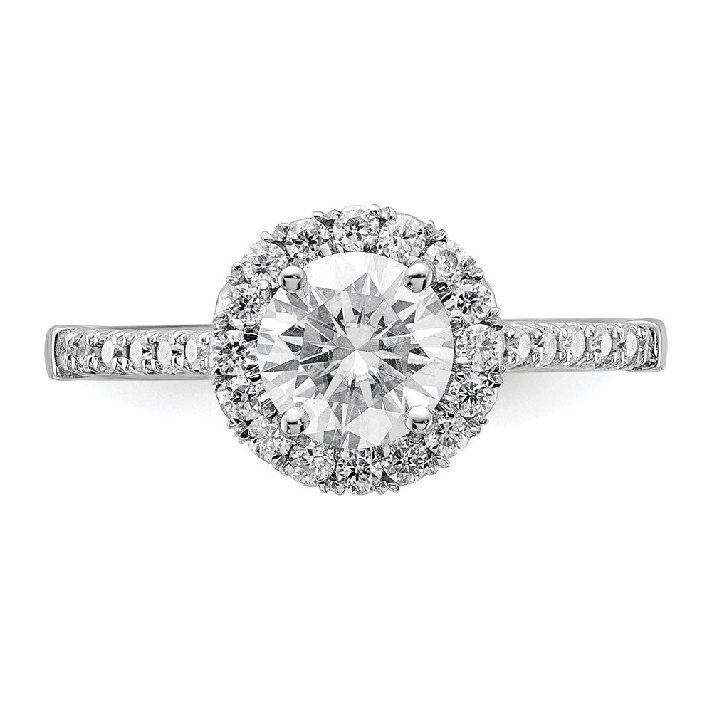 True Origin Lab Grown Diamond VS+ F+ Semi-Mount Round Halo Engagement Ring