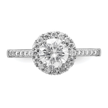 True Origin Lab Grown Diamond VS+ F+ Semi-Mount Round Halo Engagement Ring