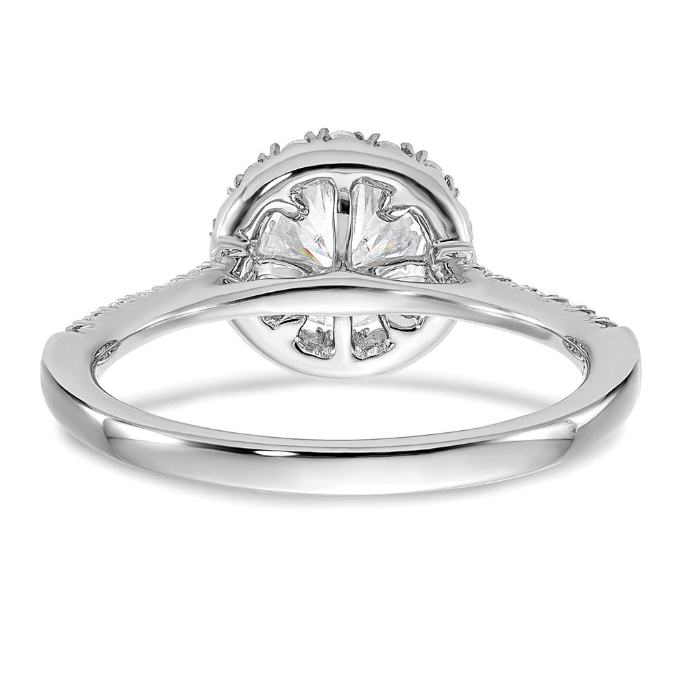 True Origin Lab Grown Diamond VS+ F+ Semi-Mount Round Halo Engagement Ring
