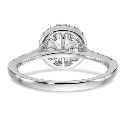 True Origin Lab Grown Diamond VS+ F+ Semi-Mount Round Halo Engagement Ring