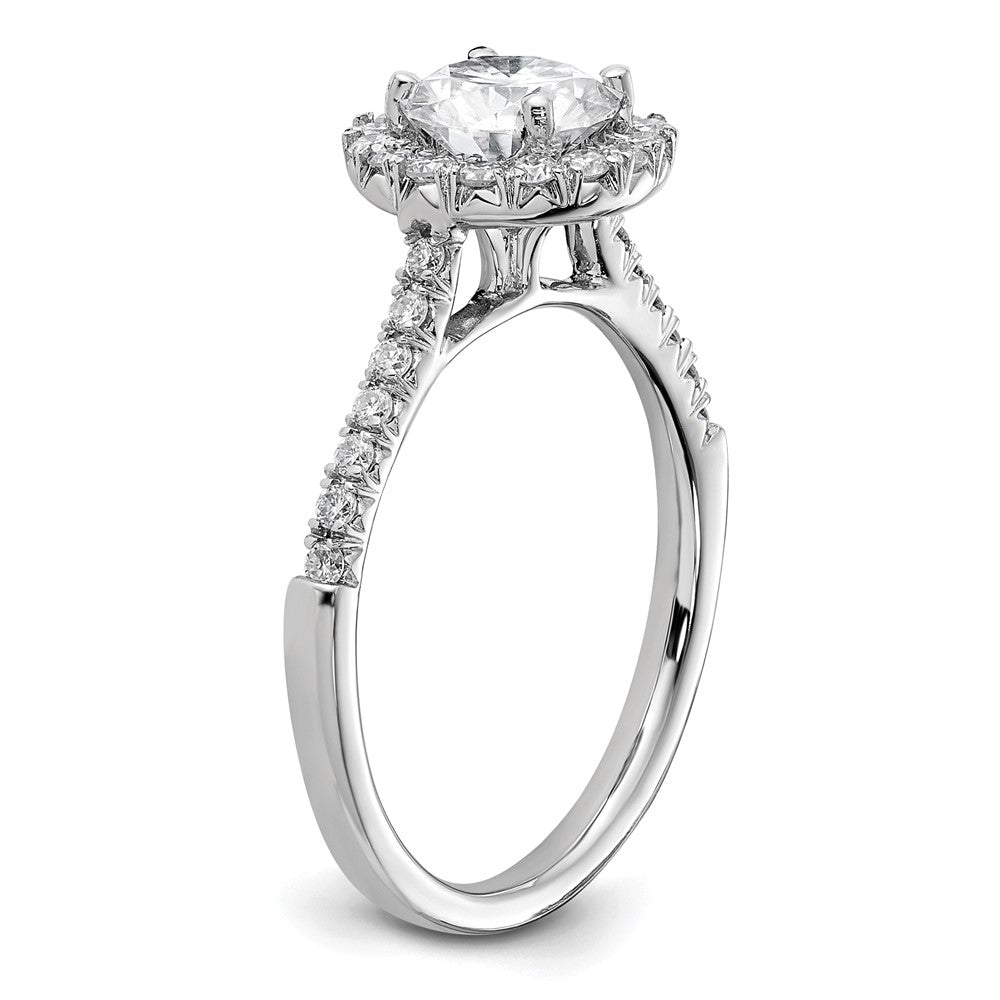 True Origin Lab Grown Diamond VS+ F+ Semi-Mount Round Halo Engagement Ring