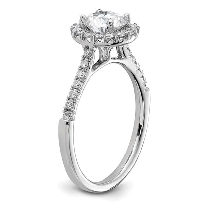True Origin Lab Grown Diamond VS+ F+ Semi-Mount Round Halo Engagement Ring