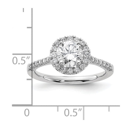 True Origin Lab Grown Diamond VS+ F+ Semi-Mount Round Halo Engagement Ring