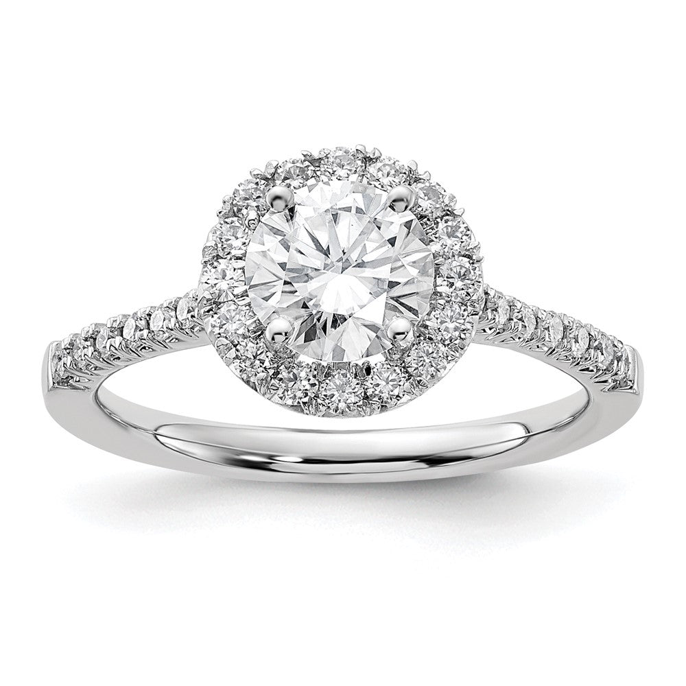 True Origin Lab Grown Diamond VS+ F+ Semi-Mount Round Halo Engagement Ring
