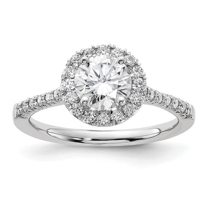 True Origin Lab Grown Diamond VS+ F+ Semi-Mount Round Halo Engagement Ring