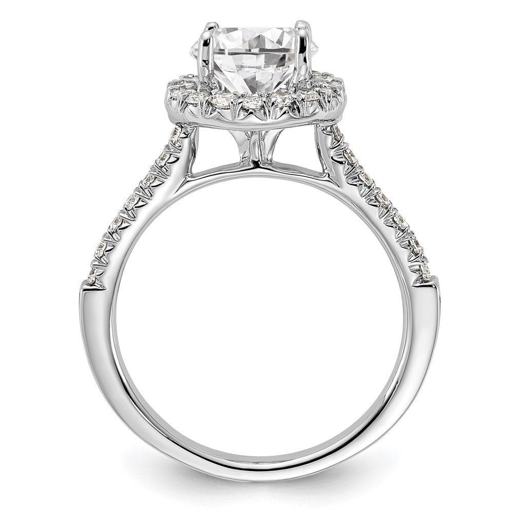 True Origin Lab Grown Diamond VS+ F+ Semi-Mount Round Halo Engagement Ring